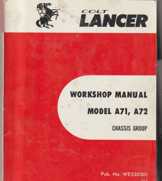 Colt Lancer Model A71, A72 Chassis Group WE530301 ( 73-5 }